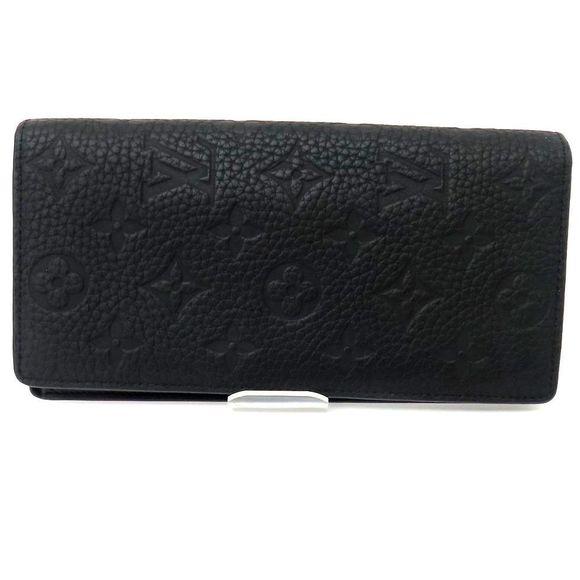 Louis Vuitton Portefeuille Taurillon Leather Black Monogram Plaza Noir Wallet - Picture 1 of 1